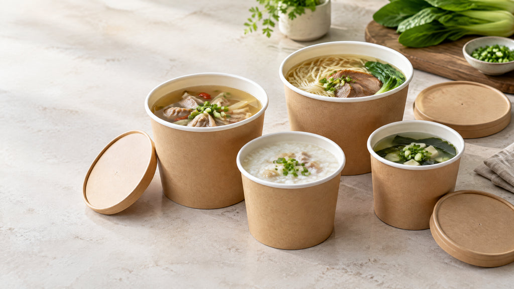 紙湯杯容量怎麼選?360ML、450ML、550ML、750ML、900ML、1000ML湯品外送選型指南